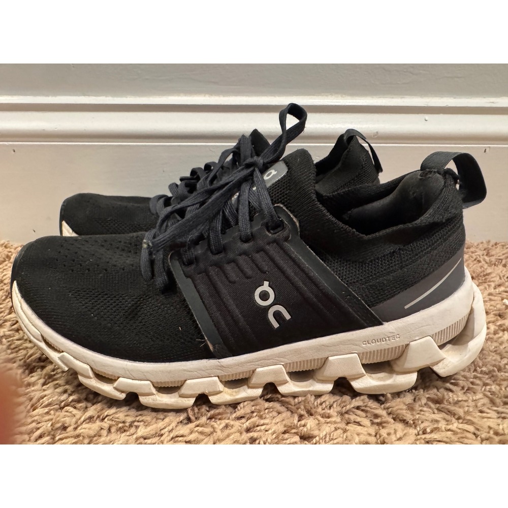 On Cloud Women's Size 7 Black White CloudTec Running Shoes Sneakers
